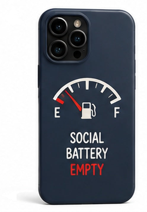 Soft-Shell Case — Social Battery Empty