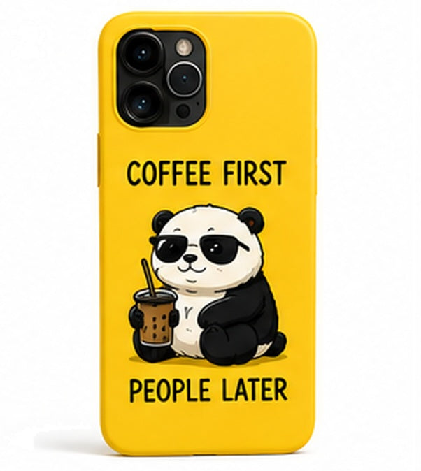 Soft-Shell Case — Coffee First People Later